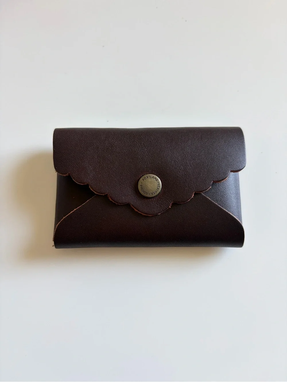 NWOT Portland Leather Goods Daisy Plus Wallet in Grizzly 🐻🤎